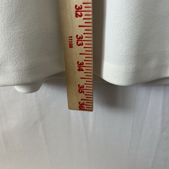 DKNY size 8 Colorblocked Zip front Fit & flare knee length dress Navy White - Picture 6 of 7